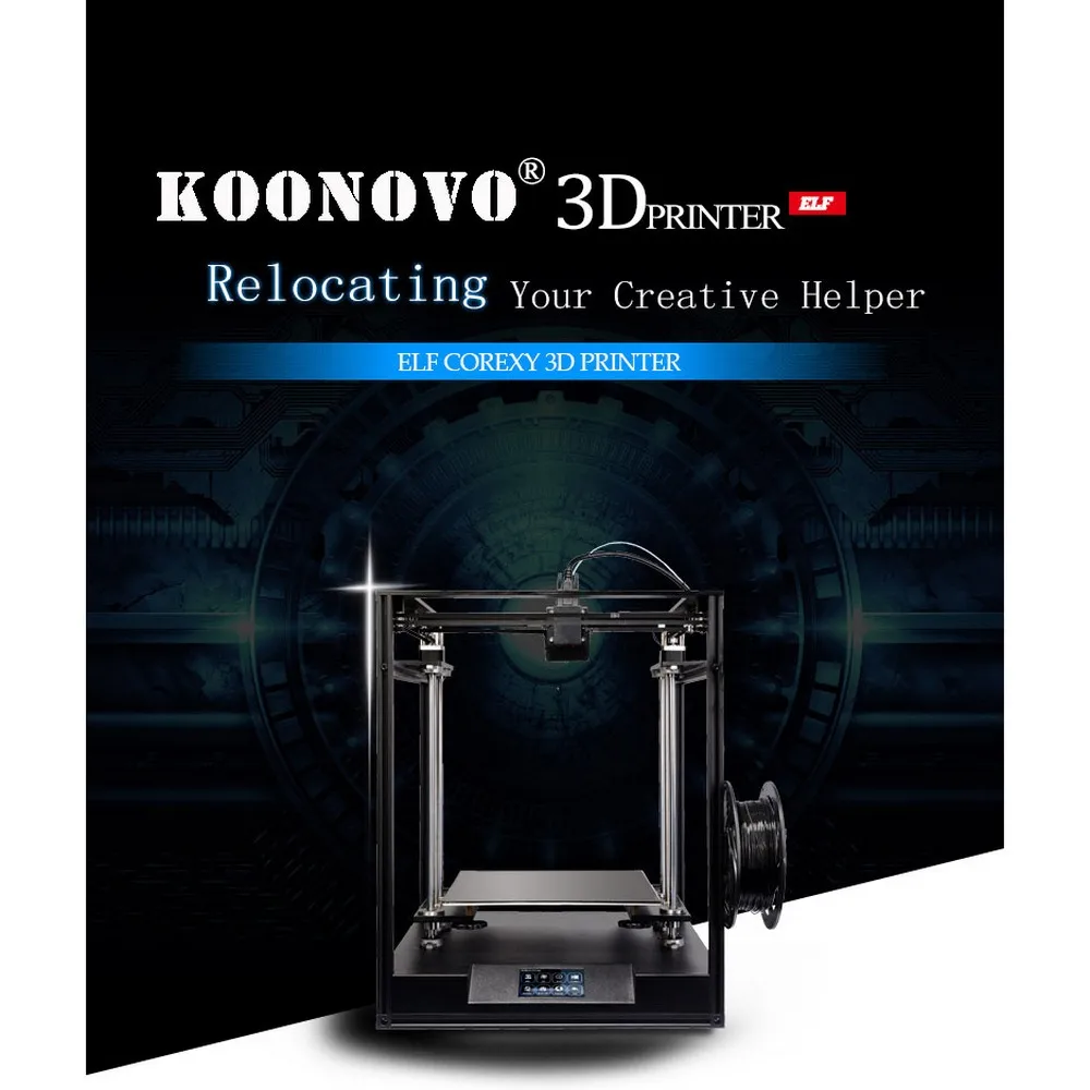 Creative3D Elf 3D принтер большого размера 300*300*330 мм CoreXY Высокоточный DIY набор Core XY с