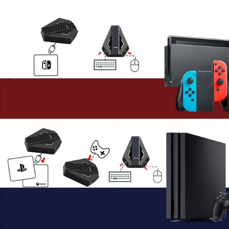 Подходит для X 360 / 1 P3 P4 N Switch игровая консоль клавиатура и Мышь конвертер|Запасные