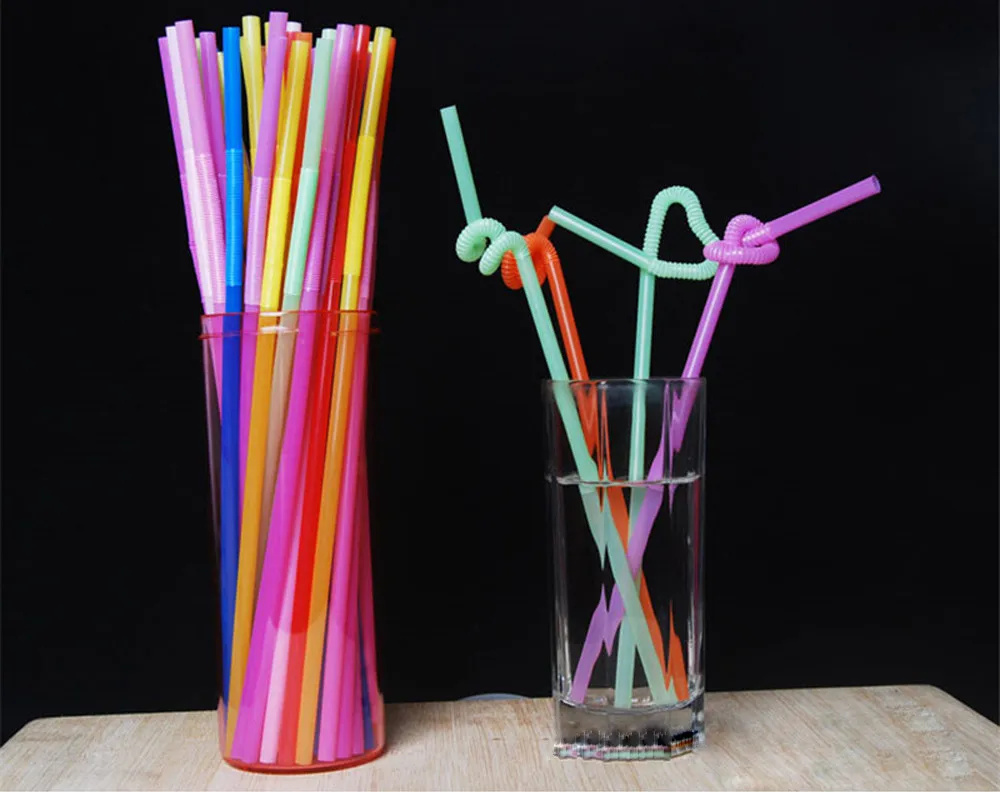 50 шт многоформенные одноразовые пластиковые соломинки для свадьбы, дня рождения, семейные вечерние принадлежности для напитков, разные цвета# YL10