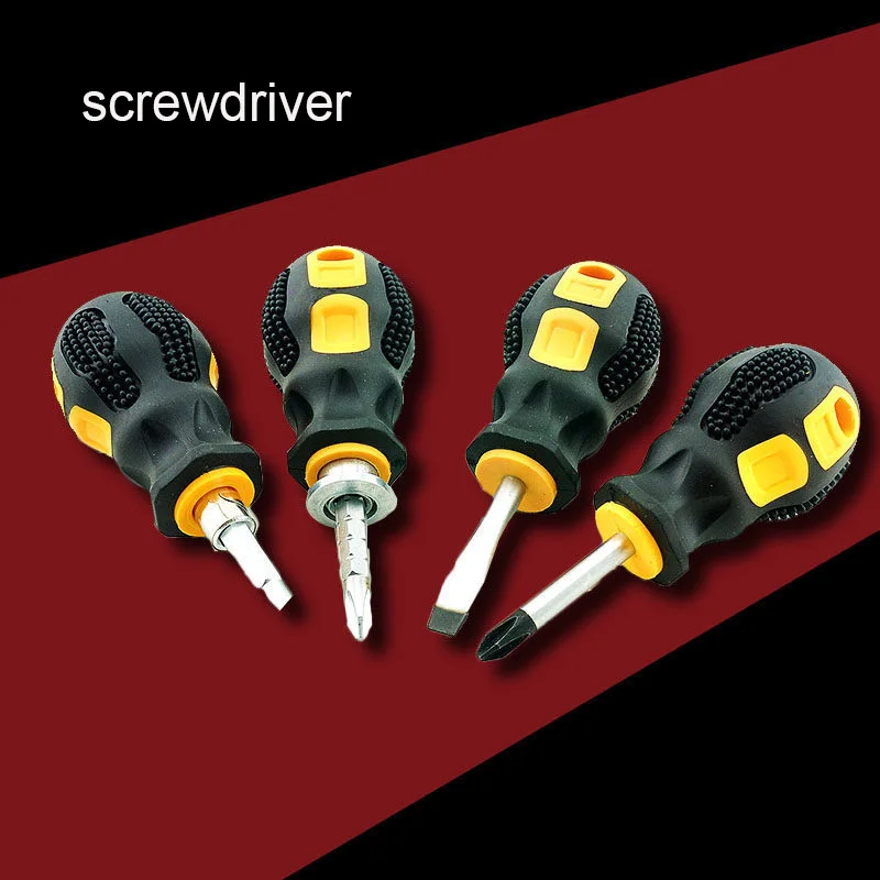 Double Use Screwdriver Cross Flat Head Screwdriver Portable Removable