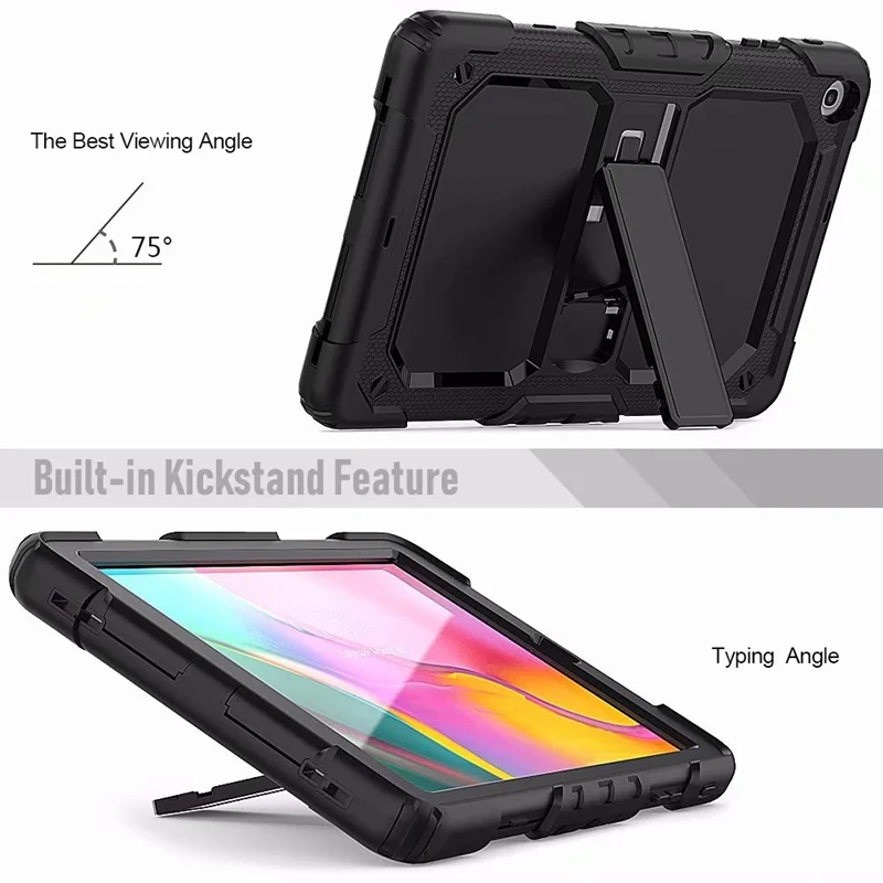 Чехол для Samsung Galaxy Tab A 10,1 SM-T510 T515 чехол на шею детский безопасный резиновый силиконовый ударопрочный стойка для брони