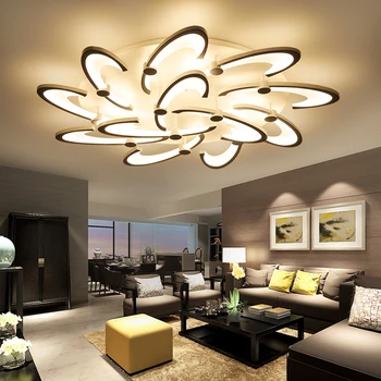 

Modern LED Ceiling Light Living Room Dining Room Bedroom Lustre Led Chandelier Black/White Ceiling Lamps Lighting Fixture