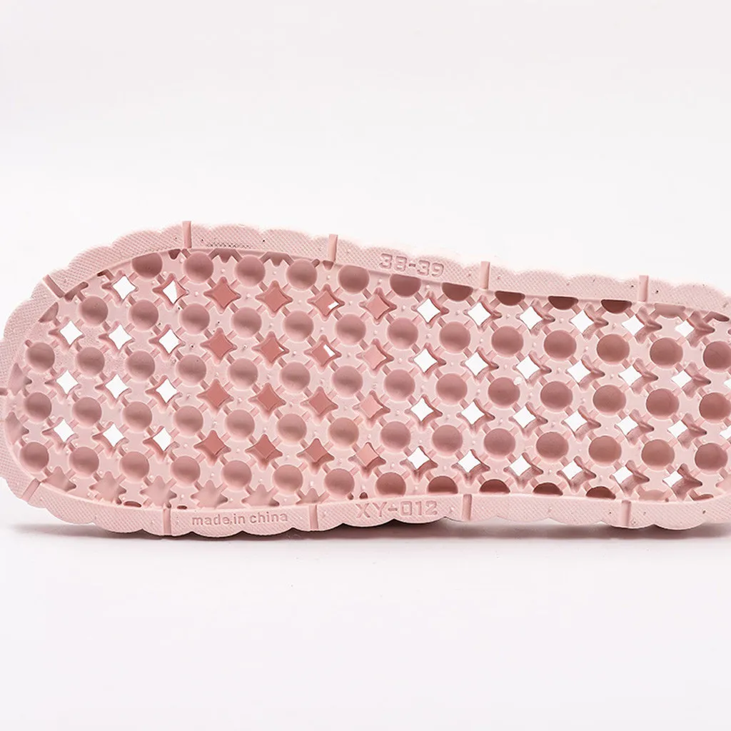 JAYCOSIN/летние шлепанцы; Вьетнамки для женщин; Повседневная Домашняя обувь для ванной; Модные женские домашние однотонные домашние тапочки; женские Тапочки