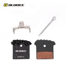 

1pair Bicycle Brake Pads All Metal/ceramic Black BLOOKE Metal Ceramic Cooling Fin Disc Brake Pads For Shimano-J02A SLX XTR M8000