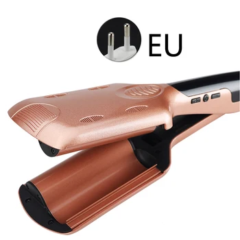 

Curling Irons Heat Resistant Multi-Switching Easy Operate Three Tube LCD Screen Ceramic Hair Straightener Wand Hair Roller Wave