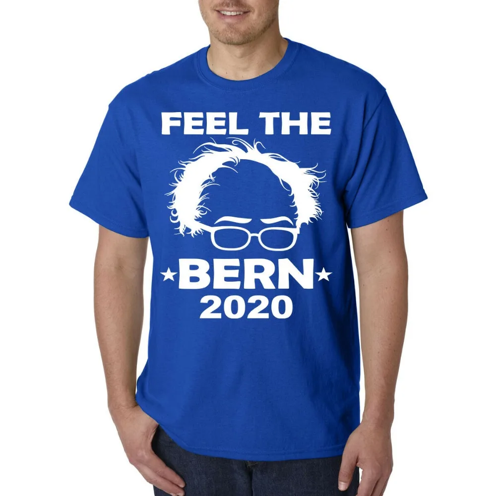 Feel The Bern 2020 футболка для президента-демократа США Мужская мода 2019 летняя забавная