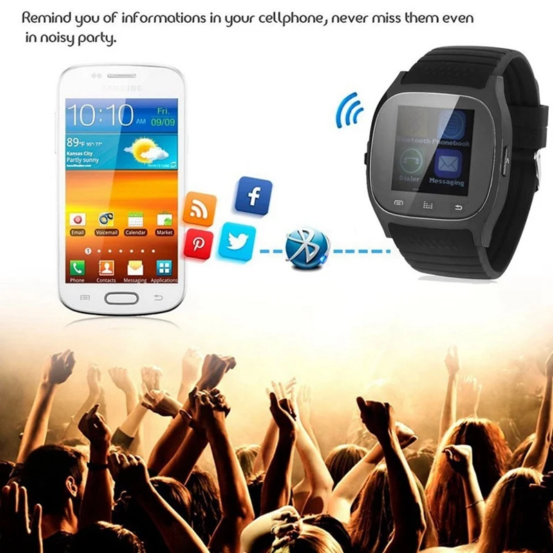 IG-Bluetooth наручные Смарт часы Horloge M26 водонепроницаемые Смарт-часы для звонков музыкальный Шагомер фитнес-трекер для Android смартфон PK A1