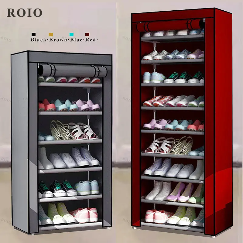 Simple And Easy Shoe Rack Folding Home Living Room Transparent Multilayer  Cabinets Hallway Shelf Shoes Furniture Storage Box - AliExpress