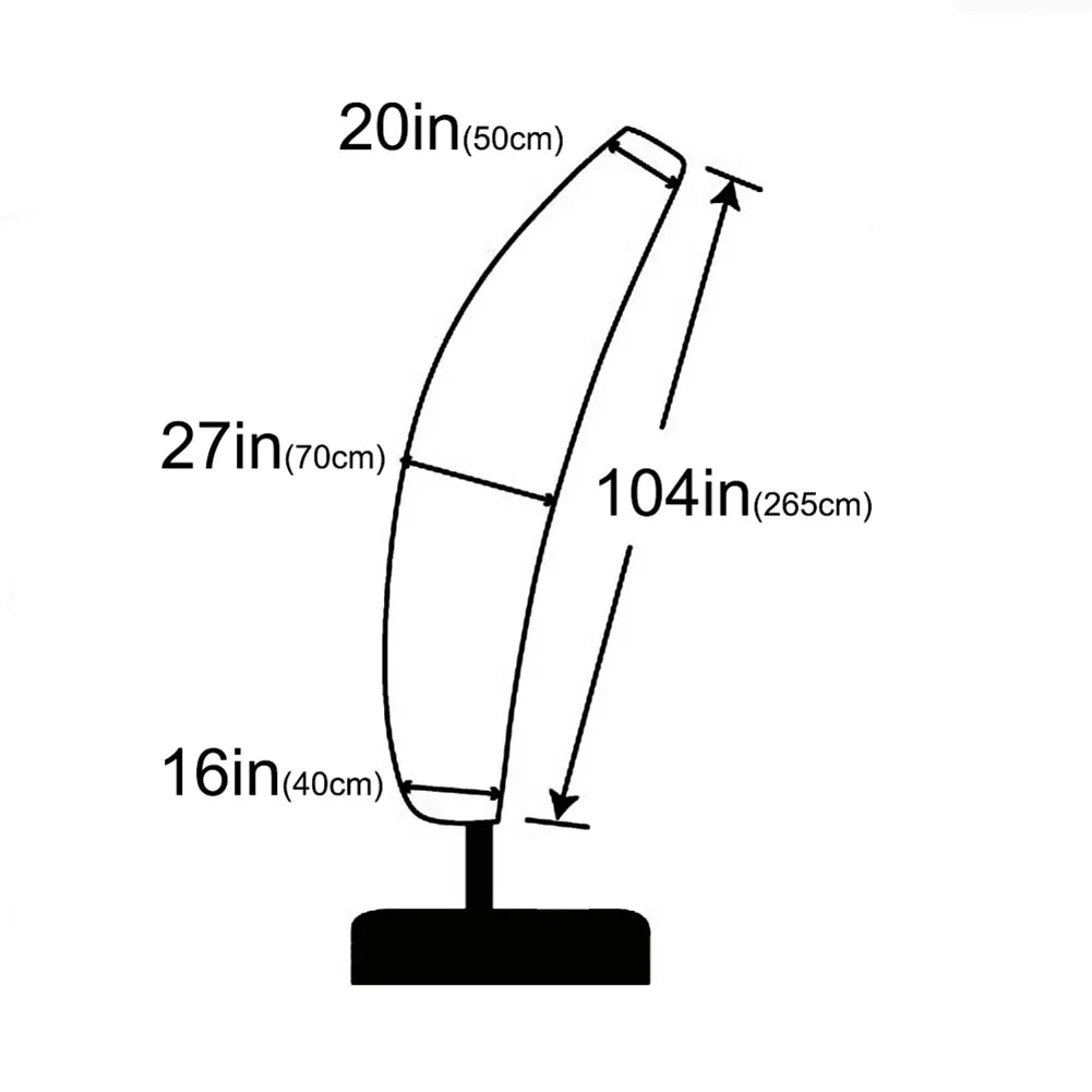 Anti-UV Umbrella Cover Multi Specification Courtyard Furl Garden Parasol Umbrella Cover Dustproof Oxford Cloth Rainy Day