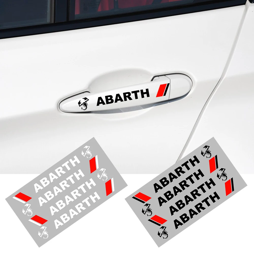 4 шт. автомобильные виниловые наклейки для Abarth Fiat 500 1100 Palio Stilo Bravo Siena Doblo 595 695 |