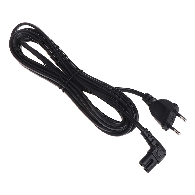 LBSC EU Power Cable For TV Printers Cameras PS4 PS3 2-prong to Figure 8 C7 Right Angled Euro AC 2M | Электроника