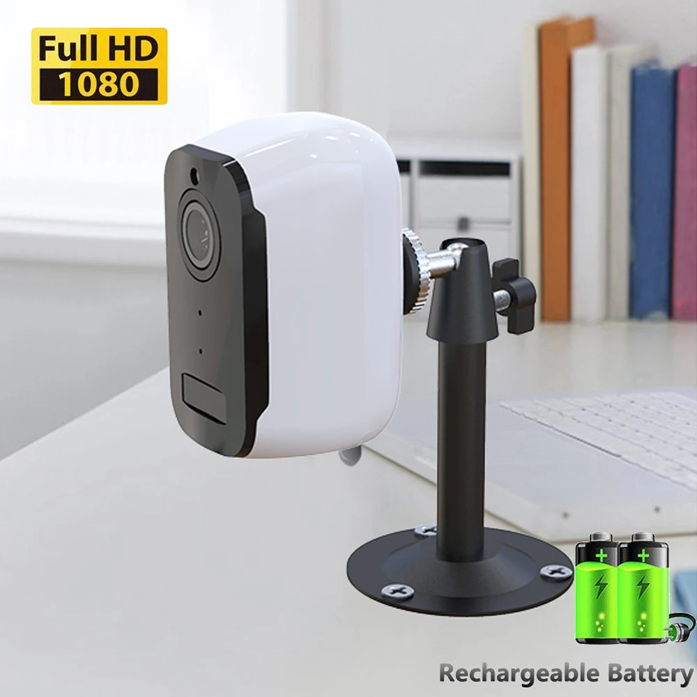 1080P HD Wireless Battery Powered Security Camera Outdoor Monitor Rechargeable