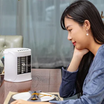 

Summer Bluetooth Speaker Humidifier Cooler Summer With Speakers Desktop Small Mini Air Conditioner Household Goods