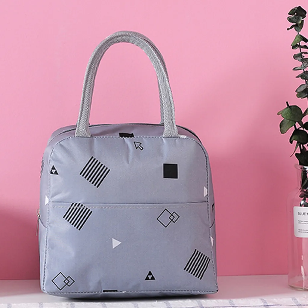 Maison Fabre 1PCs New Fresh Oxford Lunch Bags Insulation Cold Thickened Waterproof  Waterproof  Leisure Bags Cute Tote Bag 904