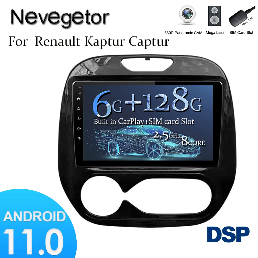 9-дюймовый автомобильный Android 11 2Din радиоприемник четырехъядерный WIFI GPS Bluetooth