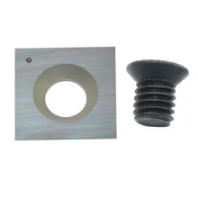 15mm quadrado carboneto de tungstênio substituição cortador inserções para carpintaria espiral cabeça plaina helicoidal e torno ferramentas torneamento 1pcs