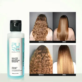 

Keratin To Straighten Hair Conditioner Natural Treatment For Damaged Hair 100ml Keratin Treatment To Straighten And Repair Hair