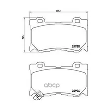 Колодки Дисковые Передние Brembo P56084 Brembo арт. P56084