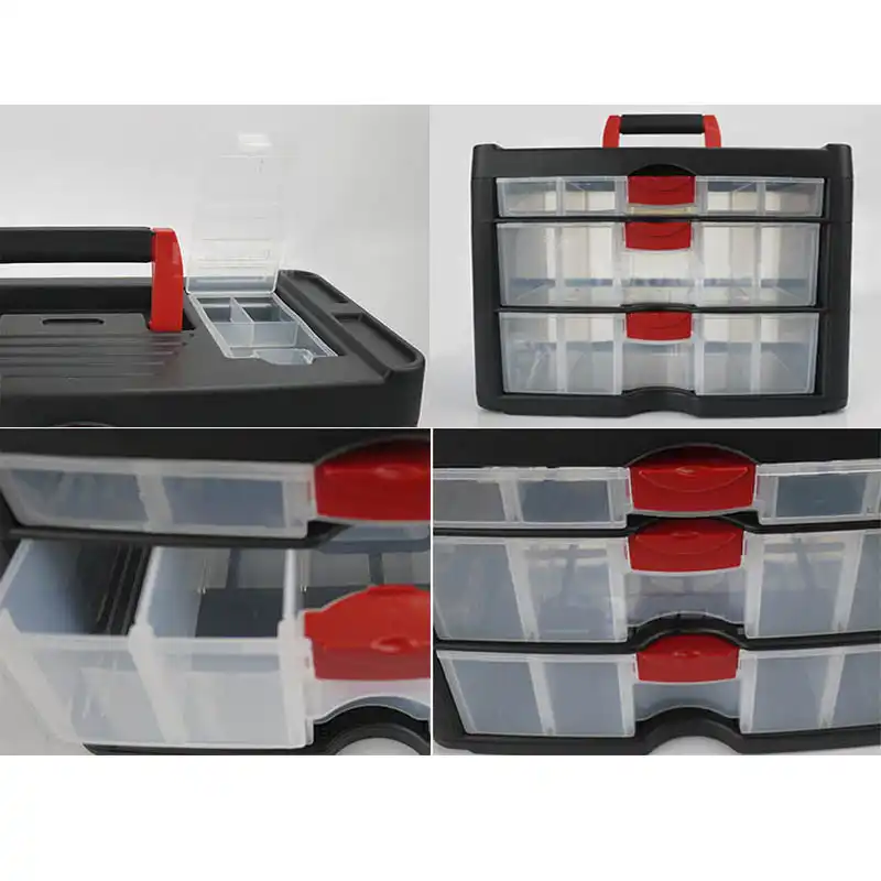 Drawer Type Toolbox Large Thickened Three Layer Storage Box