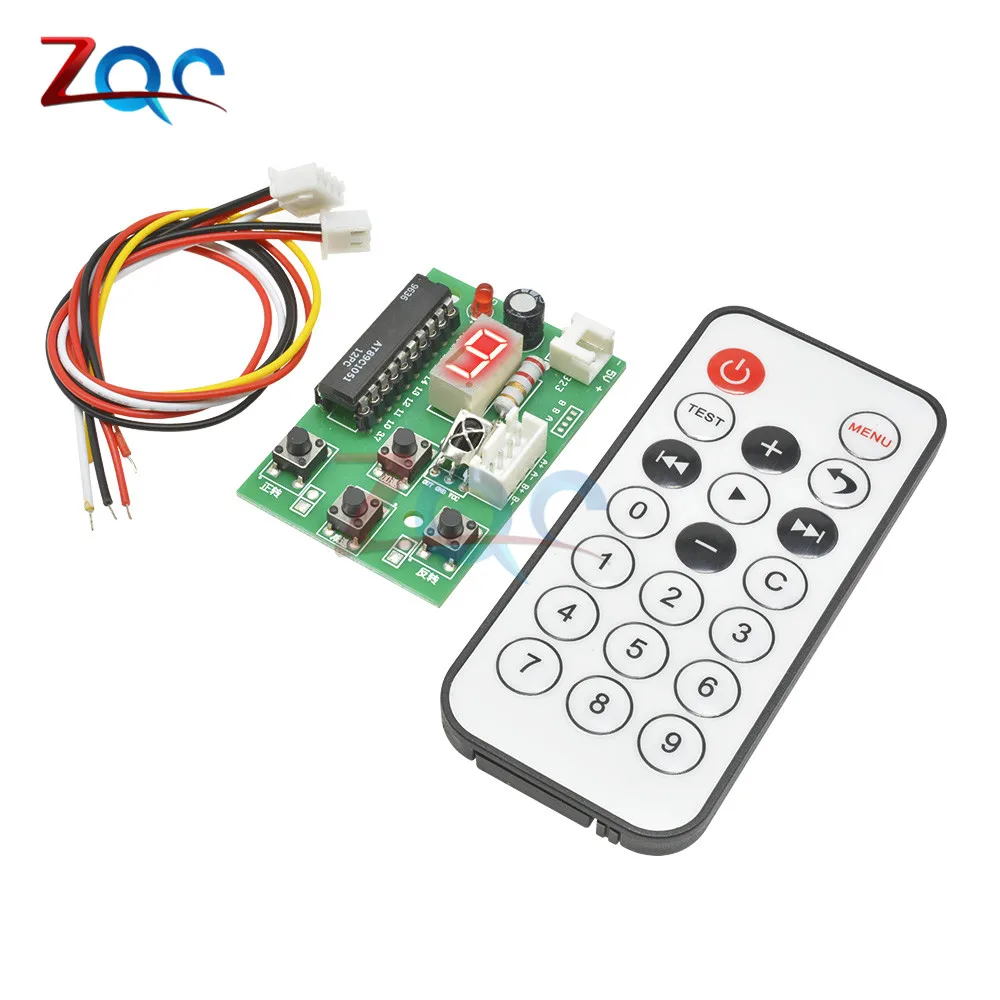 DC 4-6V Stepper Motor Driver Controller Integrated Board 2 Phase Adjustable Speed Motor Driver Module with Remote Control dc motor speed controller motor speed controller electric motor speed controller stepper motor controller