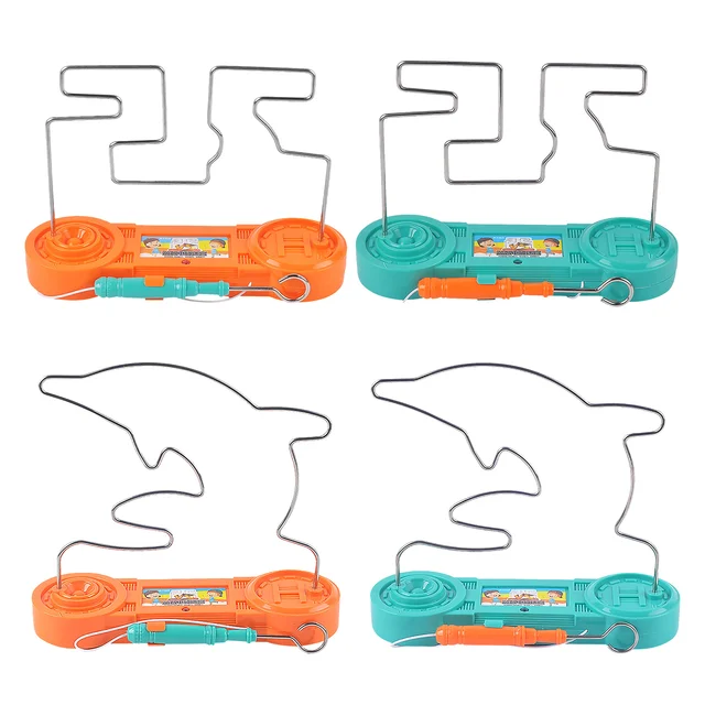 Educational Toys For Kids Classic Wire Buzz Circuit Maze Game Children Adults Electric Bump Shock Maze Game Intellectual Educ 2
