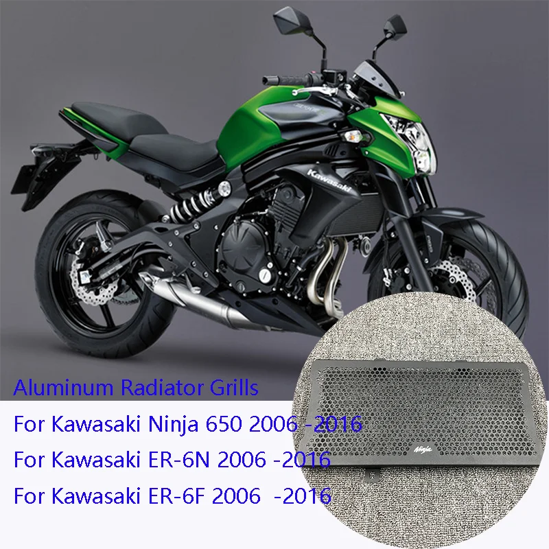 had kapitel ugentlig For Kawasaki ER6n ER 6N ER-6F Ninja 650 2006 2007 2008 2009 2010 2011-2016  Aluminum Radiator Guard Protector Grille Grill Cover - AliExpress  Automobiles & Motorcycles