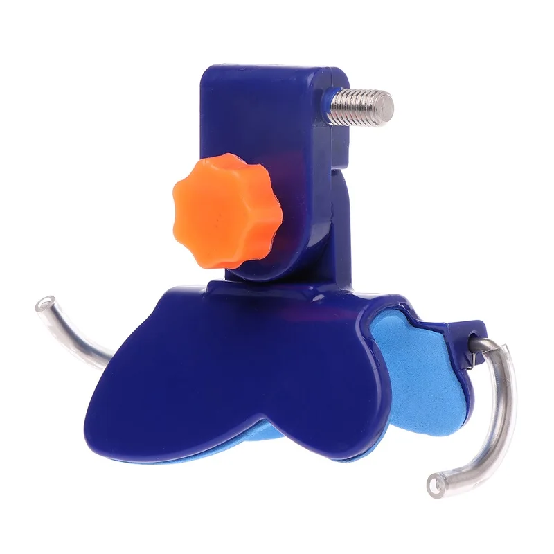 Держатель для удочки на Поддержка Нескользящие губка самоблокирующиеся автоматический настраиваемый шест стенд хэндс-фри аксессуары - Color: Blue