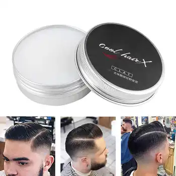 Billig Professional Hair Styling Ton Lange Anhaltende Flauschigen Haar Pomade Wachs Schlamm Männer Creme Salon Styling Wachs Werkzeug