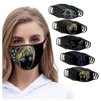 

5PCS Adult Outdoor Cloth Face Mask Washable Mouth Mask Breathable Face Shield Face Shield Windproof Reusable mondmaskers