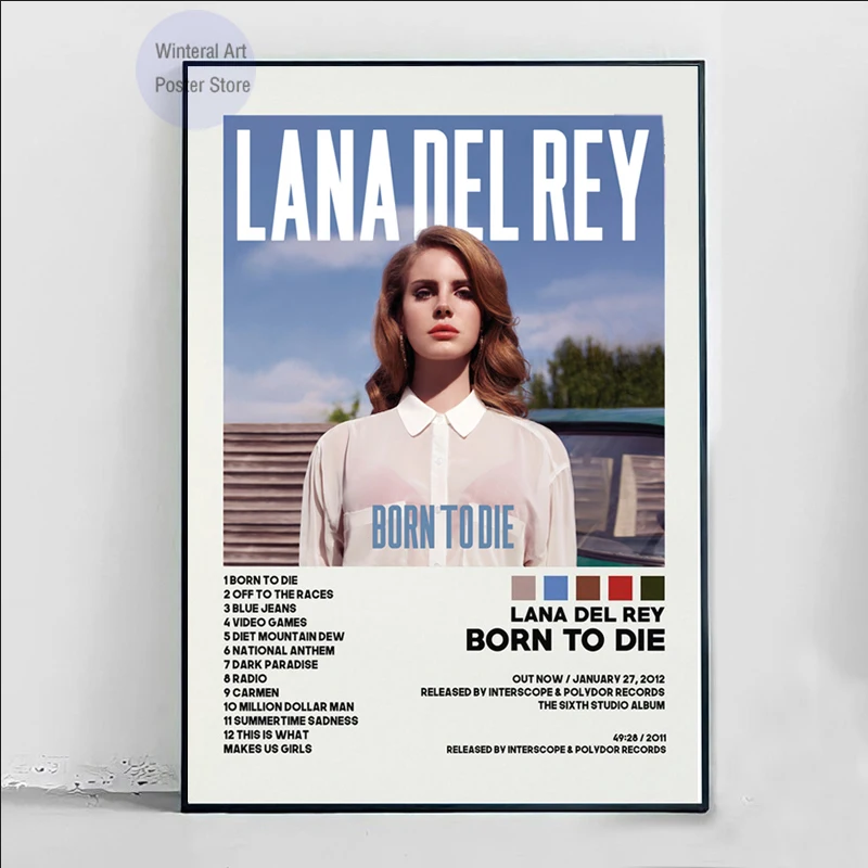 Lana Del Rey Born to Die home decorate wall art canvas poster,no frame