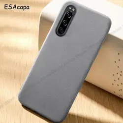 Sleek Silicone Matte Shockproof Phone Case - Sandstone Soft Finish for Xperia X Compact (Gray)