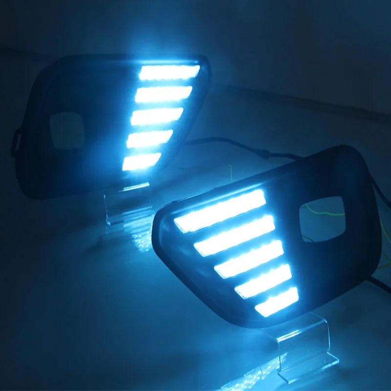 

Suitable for Jeep Free Light Streamer Steering Mustang-Three-Color Daytime Running Lamp LED Daytime Running Lamp Special Car
