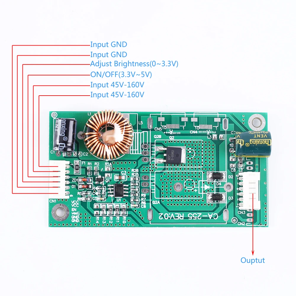 CA-255 10-42 дюймов светодиодный дисплей ТВ ПОДСВЕТКА драйвер модуль светодиодный Инвертор постоянного тока Адаптивная плата питания для Светодиодный ТВ