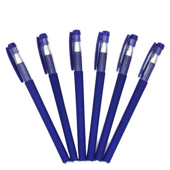 

6 Pcs/set Red Blue Black Ink Gel Pen 0.5mm Writing Pens Rod Simple Pen Handle for Student School Office Supplies Stationery