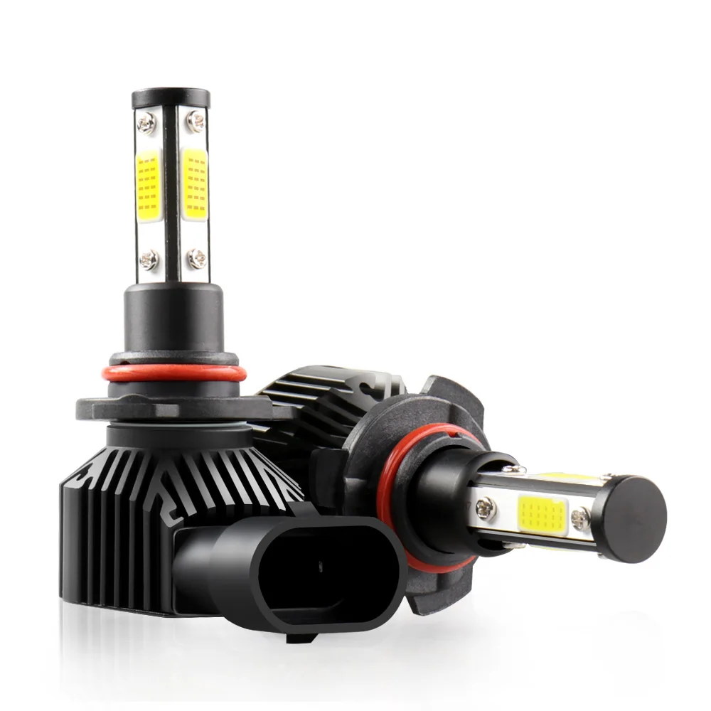 

New 4 Side Lumens COB 50W 10000lm H7 H11 H8 H9 9005 HB3 HB4 9006 Car LED Headlight Bulbs Auto Led Headlamp Fog Light No wires