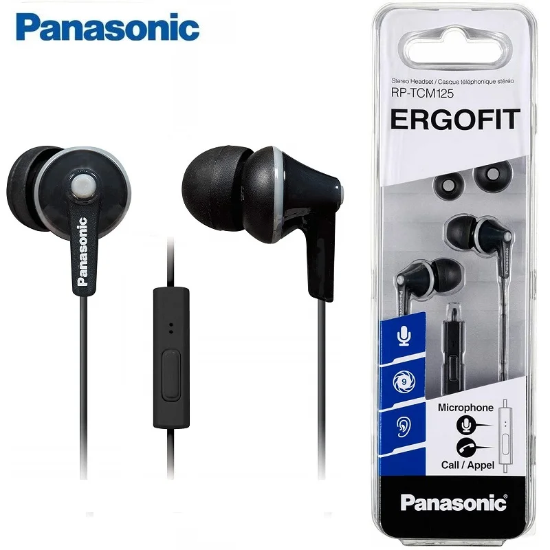 Оригинальные RP-TCM125 наушники-вкладыши Panasonic музыкальные наушники 3 5 мм