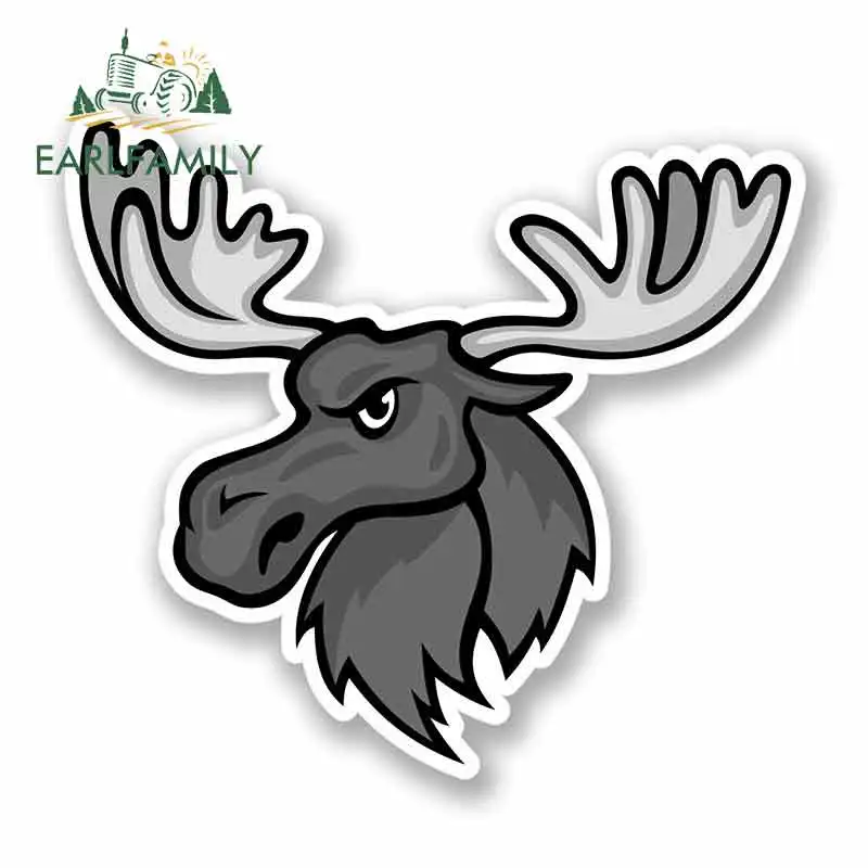 EARLFAMILY 13 см x Angry Moose забавные автомобильные наклейки RV VAN 3D DIY изящная наклейка