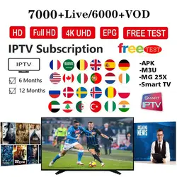 IPTV подписка Европа Rocksat Франция Великобритания Немецкий Арабский голландский Швеция французский Польша Португалия Смарт телевидение IPTV M3U