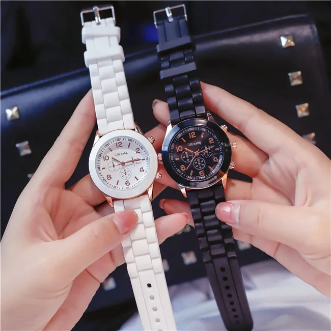 Новинка, силиконовые наручные часы, женские часы, дамские Модные кварцевые наручные часы для женщин, женские наручные часы zegarek damski