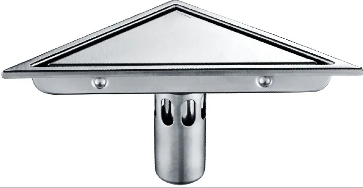 304 Stainless Steel Corner-Shaped Deep Water Seal Version Triangular Floor Drain Pest Control Deodorizing Anti-Blocking Deodoran