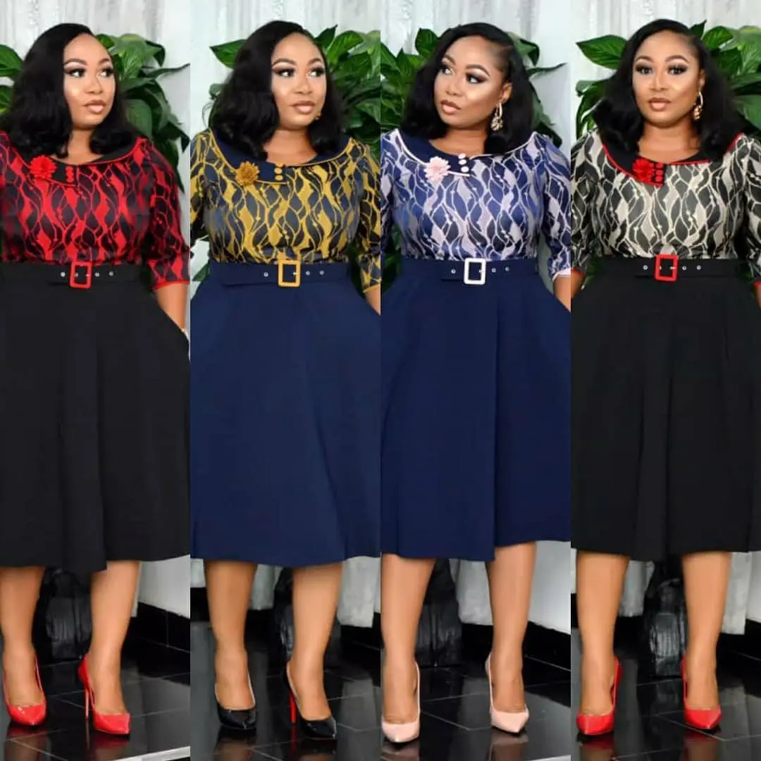 

2021 Africa Clothes Dress Print Dashiki Ladies Clothing Ankara Africa Big Size Dress Vetement Femme African Dresses For Women