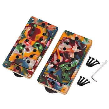 

Guitar Humbucker Pickup, Orchestral Instrument,2Pcs 50/52mm Replacement Maple Celluloid Electric Guitar Humbucker Pickups Set