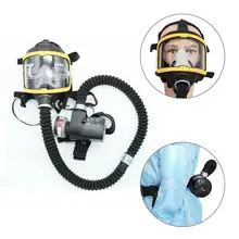 Protective Electric Constant Flow Supplied Air Fed Full Face Gas Mask Respirator System respirator Mask Workplace Safety Supplie