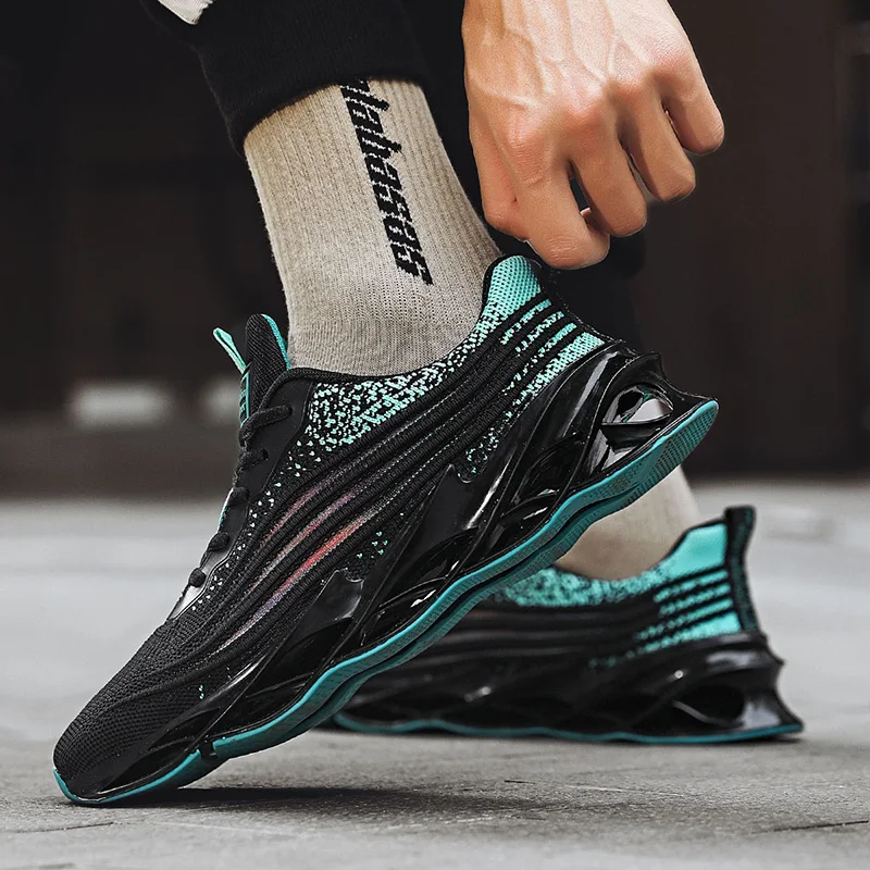 Sport Lace Up Shoes Men Running Shoes Brand Sneakers Sporty Male Breathable Zapatillas Hombre Deportiva Outdoor Lightweight Shoe