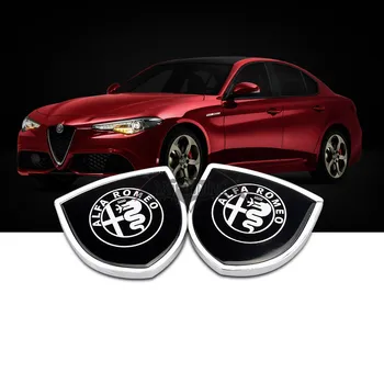 

3D Adhesive Car Sticker For Alfa Romeo Giulietta Stelvio Spider Waterproof Interior Exterior Decor Trim Car Window Shield Badge