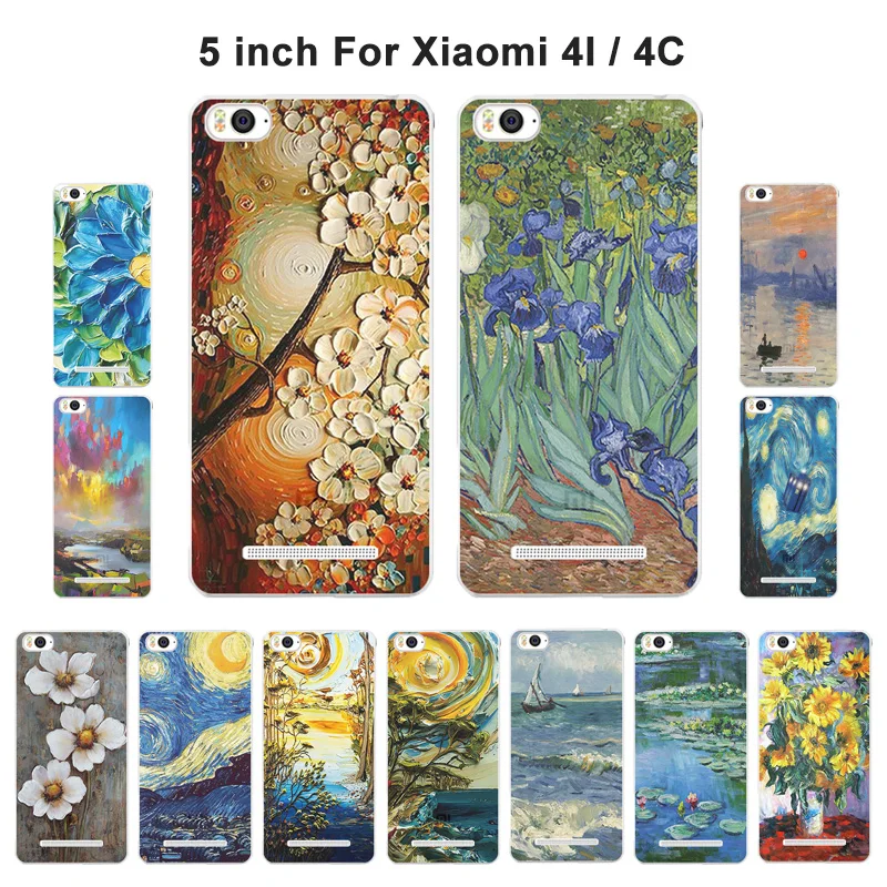 Для Xiaomi Mi 4i 4c Mi4i Mi4c M4i M4c Мягкий чехол из ТПУ с масляной краской для сумки|Бамперы| |