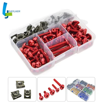 

For Yamaha YZF R1 R3 R6 R25 mt03 mt25 mt09 mt07 Universal Motorcycle CNC Aluminum Fairing Bolts screws