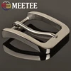 1/2/4pcs Meetee 40mm Stainless Steel Belt Buckle Men's Metal Pin Buckle Cowboy Buckle Jeans Accessory DIY Leather Craft Hardware ► Photo 2/4