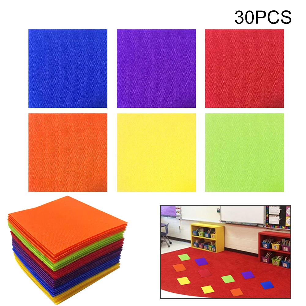30Pcs 5" Carpet Floor Spots Markers Heart-Shaped for Classroom Preschool and Kindergarten Teaching Aid Preschool Toys - Цвет: Серый