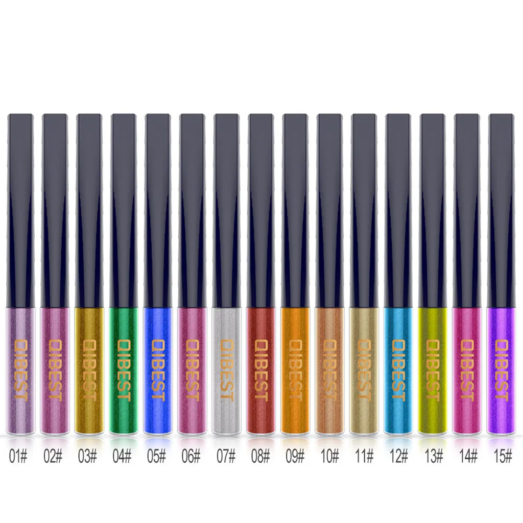 Colorful Shiny Color Sequins Strobe Diamond Eyeliner Metal Eyeliner Pen Тени Для Век Maquiagem Completa Карандаш Для Глаз